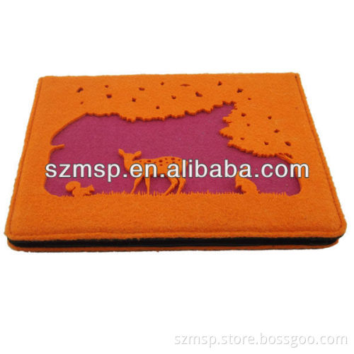 10 inch Laptop bag of the Giraffe decorative pattern Felt material